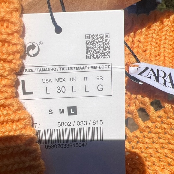 ZARA A Vibrant Orange Women's Knit Cardigan - Picture 2 of 10